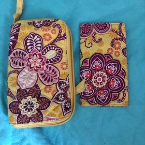 Vera Bradley wallet and checkbook cover